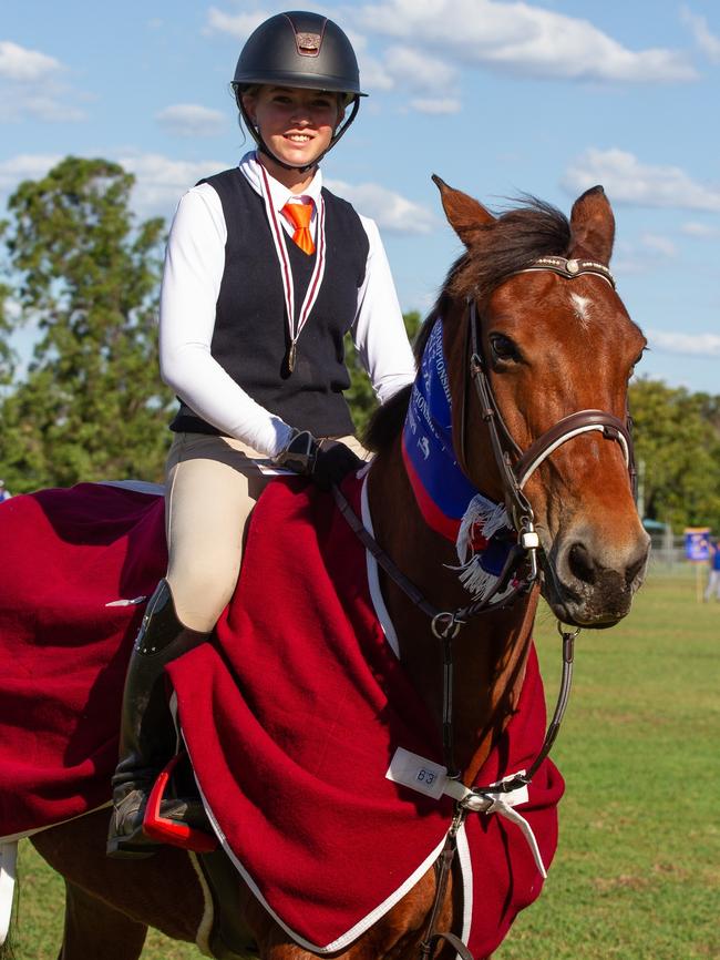 1st place in the PQC State Showjumping Championships 13 and Under 26 110cm class.