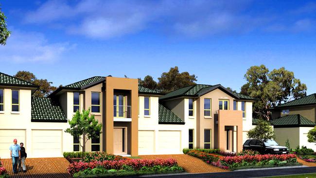 As part of the Northern Beaches Council’s draft Local Housing Strategy townhouses similar to these above at Warriewood would be built close to town centres to help accommodate the expected extra 23,000 people who will move to the area by 2036. Picture; Supplied