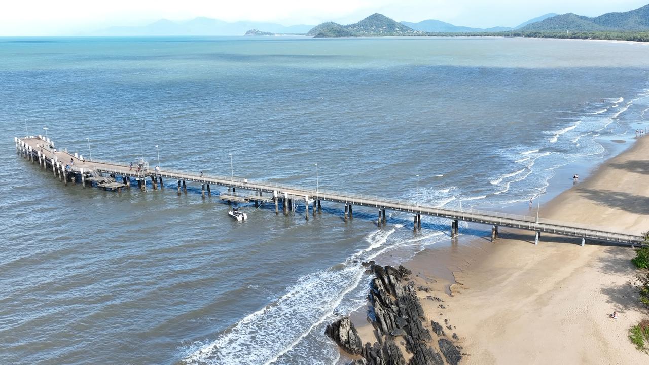 The current Palm Cove jetty has limited purposes aside from fishing and foot access, Mr Richards says. Picture: Brendan Radke