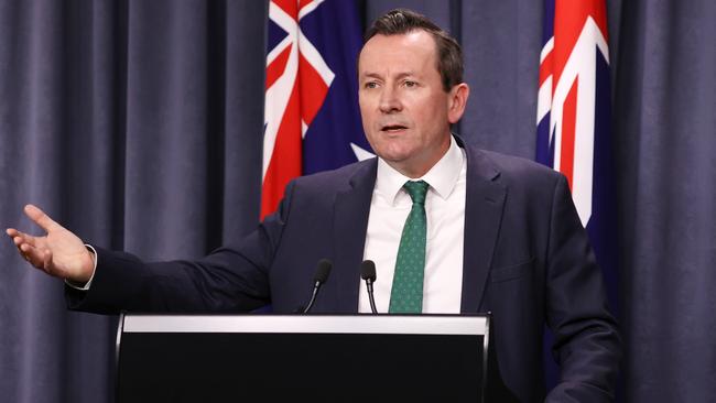 Mark McGowan said the renewed federal border measures vindicate his own tough stance. Picture: Jackson Flindell/The West Australian