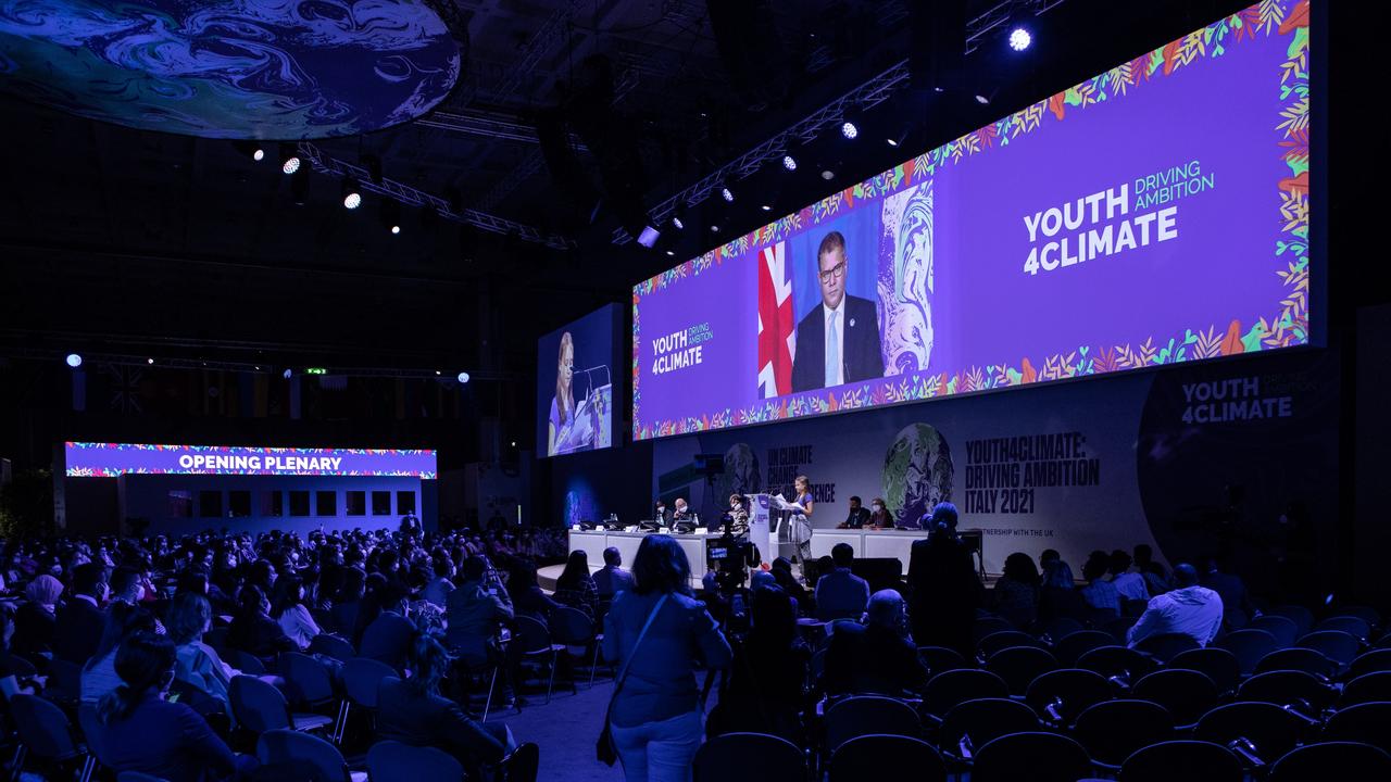 Some 400 young adults will meet in Milan before addressing and debating with ministers attending the UN climate change conference COP26 in Glasgow in November. Picture: Emanuele Cremaschi/Getty Images