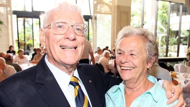 Dr John Knight with Nell Ellis at a Medi-Aid Foundation function.