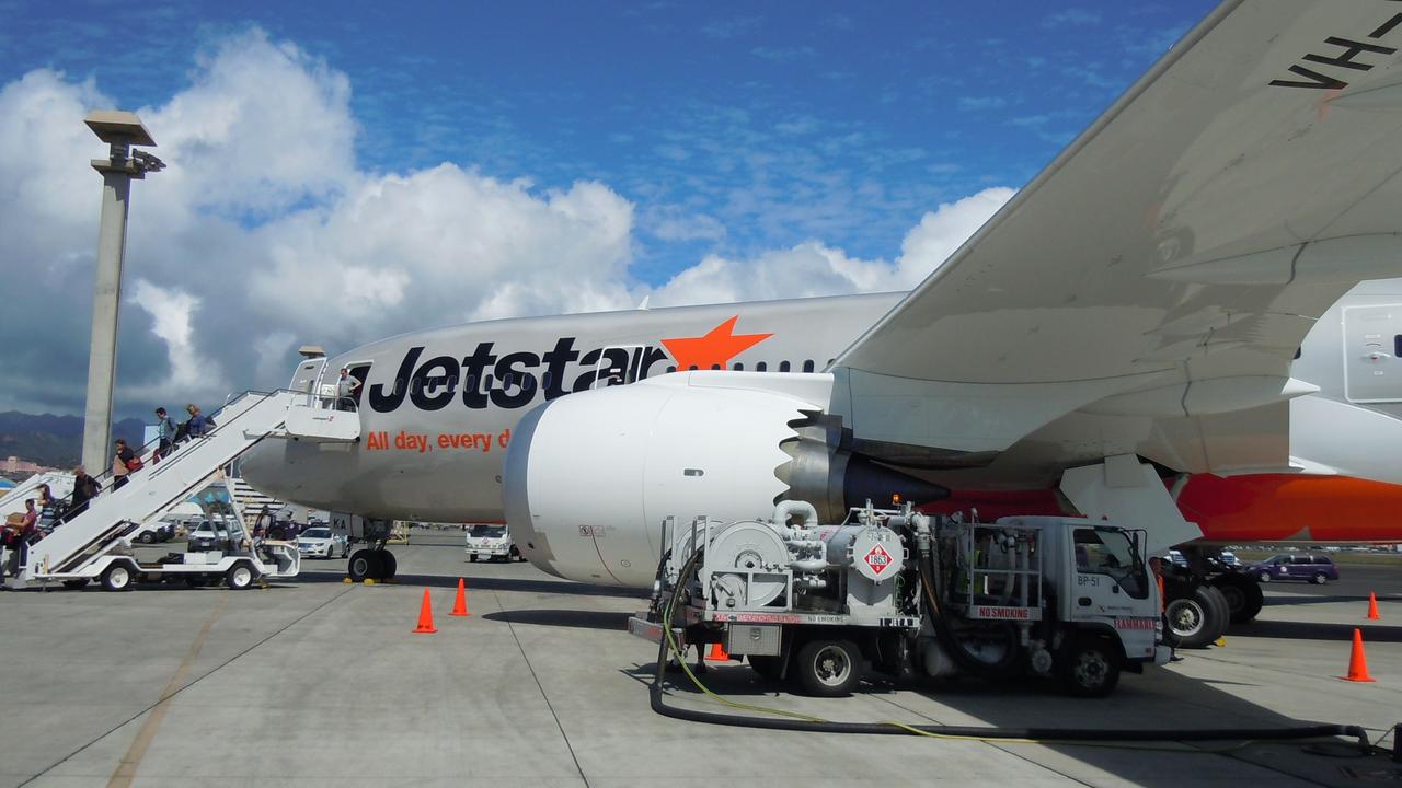 Jetstar’s Boeing 787 Dreamliner was not approved to land at Bali Airport. Picture: Steve Creedy