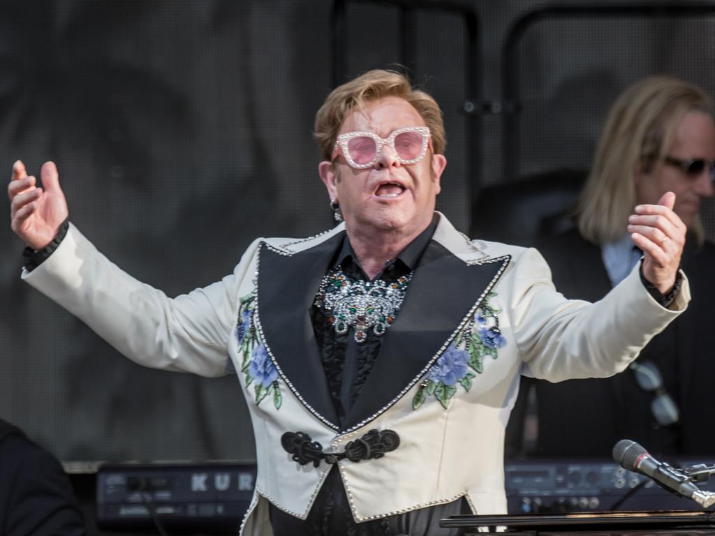 Elton John at Yarra Valley Rochford Wines. Picture: Shotz by Jackson