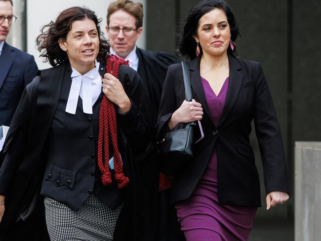 MELBOURNE, AUSTRALIA - Newswire Photos September 20, 2024: Moira Deeming arrives with her barrister Sue Chrysanthou SC as her defamation battle continues against Victoria Liberal Leader John Pesutto. Picture: NewsWire / Aaron Francis