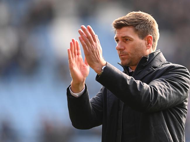 Steven Gerrard will bring his Aston Villa squad to Queensland in July. Picture: Michael Regan/Getty Images