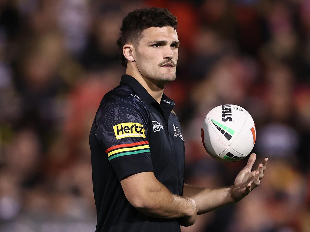 The Panthers shielded Nathan Cleary from finals media duties. Picture: Matt Blyth/Getty Images