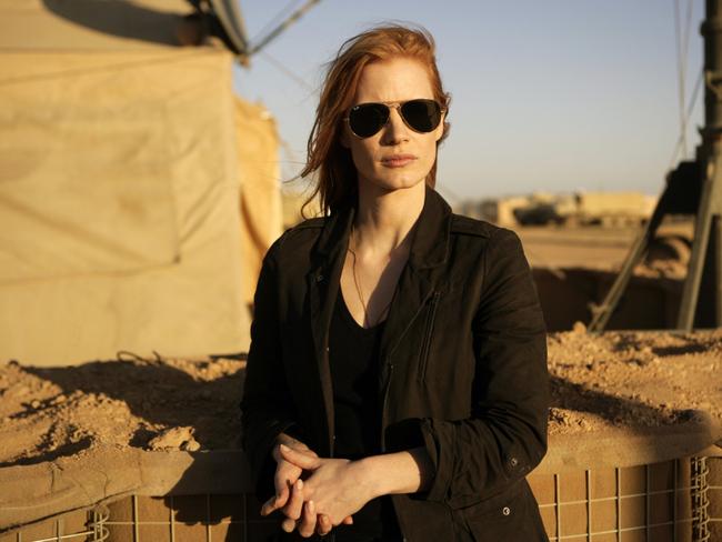 Jessica Chastain in a scene from Zero Dark Thirty. Picture: AP Photo/Columbia Pictures, Jonathan Olley