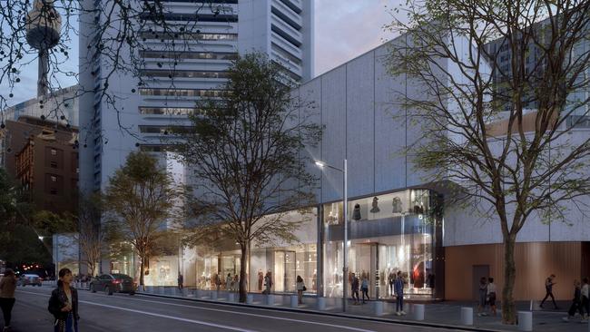 An artist’s impression of the retail precinct at 25 Martin Place being redeveloped by Dexus.