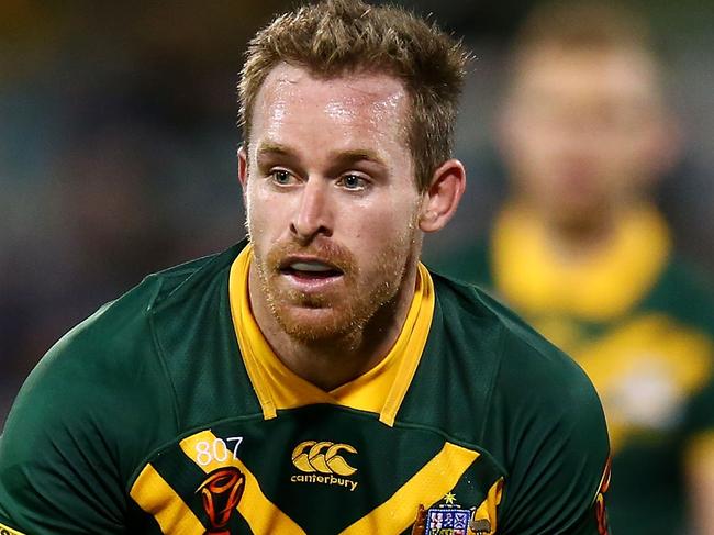 CANBERRA, AUSTRALIA - NOVEMBER 03:  Michael Morgan of Australia in action during the 2017 Rugby League World Cup match between Australian Kangaroos and France at Canberra Stadium on November 3, 2017 in Canberra, Australia.  (Photo by Mark Nolan/Getty Images)