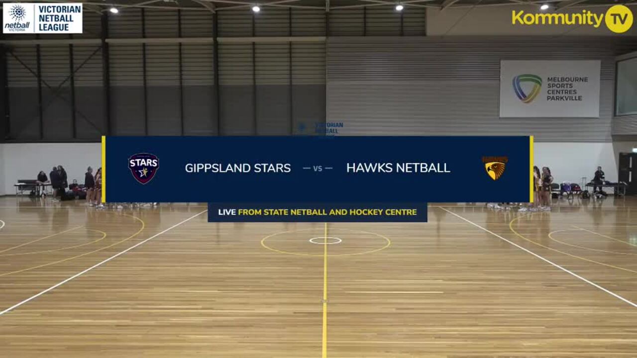 Replay: Gippsland Stars v Hawks Netball (23&U) – 2025 Victorian Netball League Round 10