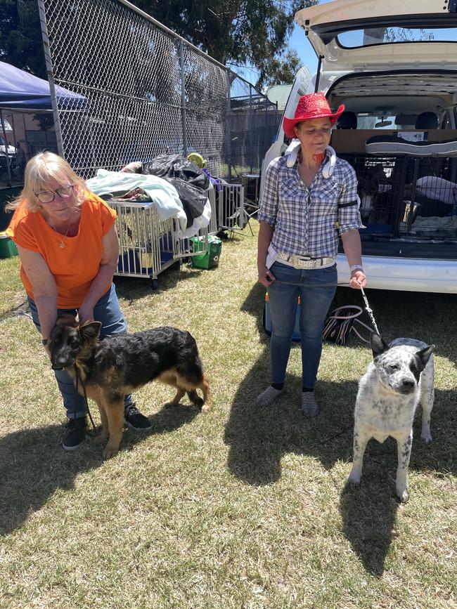 Jen Eaton, Asta, Kate Raven and Tuni at the Lang Lang Pastoral Agricultural and Horticultural Show on Saturday, January 18, 2025. Picture: Jack Colantuono