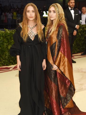 Mary-Kate Olsen and Ashley Olsen at the 2018 Met Gala in New York City. Picture: Getty