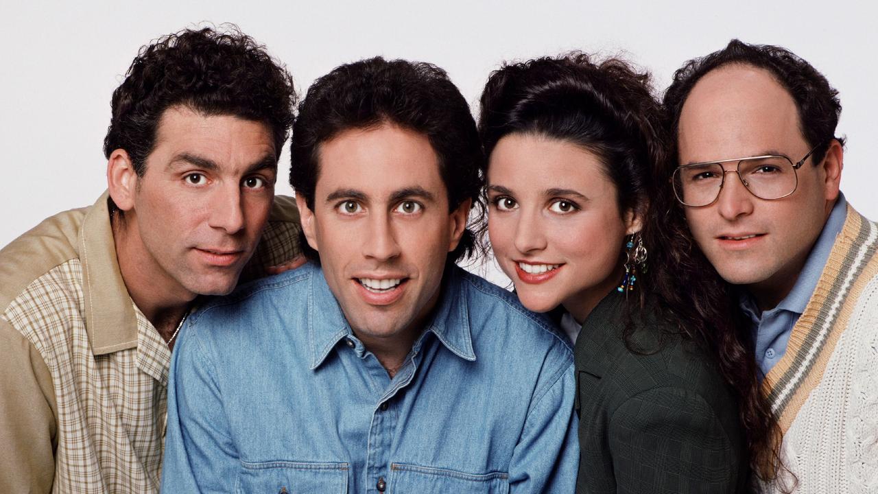 The cast of Seinfeld: Michael Richards, Jerry Seinfeld, Julia Louis-Dreyfus and Jason Alexander