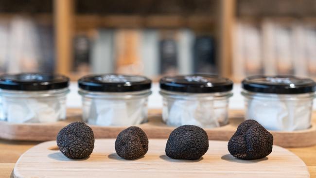 A line-up of truffles from Madame Truffles. Picture: Robbie Hammond