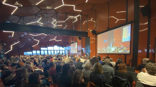 Close to 400 of Geelong residents attended the forum on Saturday. Picture: Michaela Meade