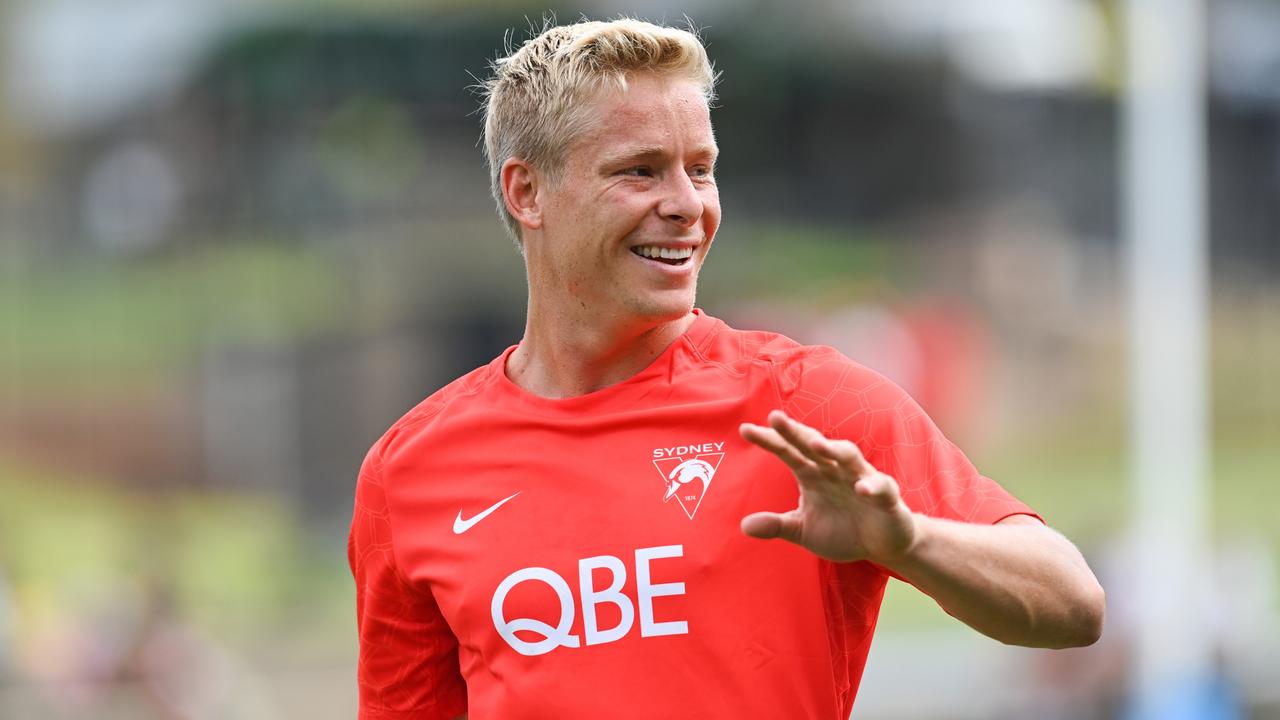 Is this the long-awaited Isaac Heeney breakout? Picture: Mark Jesser/AFL Photos via Getty Images