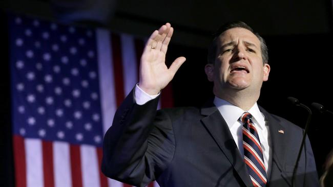 Senator Ted Cruz sits on 394 delegates, well behind Trump’s 619. Picture: AP Photo/David J. Phillip