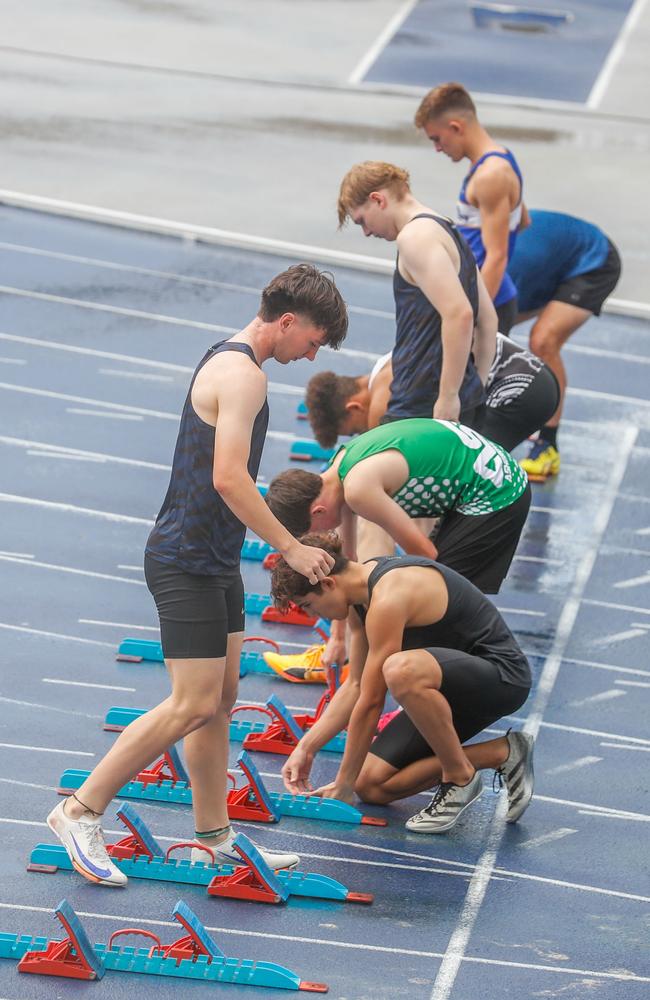 Action from the Queensland Athletics track and field championships at QSAC on Saturday March 15, 2025. Picture: Stephen Archer.