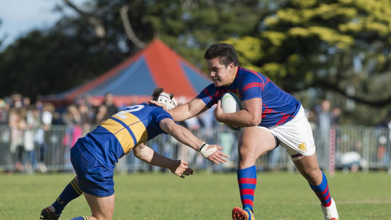 Cassius Elisaia, Downlands. O'Callaghan Cup, Downlands vs Grammar. Saturday Sep 03, 2016.