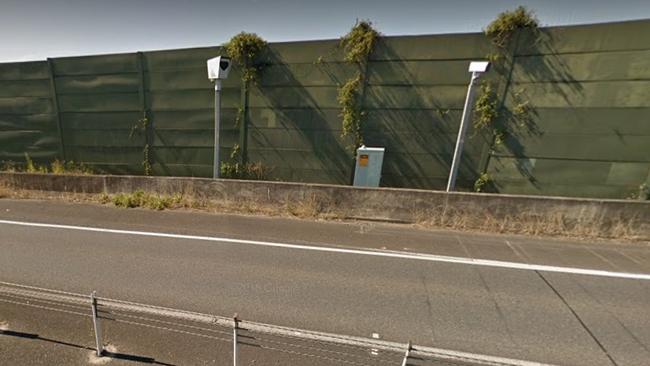 The speed camera on Hinterland Way between Byron Bay and Bangalow. Picture: Google.