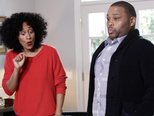 Tracee Ellis Ross, left, and Anthony Anderson both received Emmy nominations as did their comedy Black-ish.  Picture:  AP