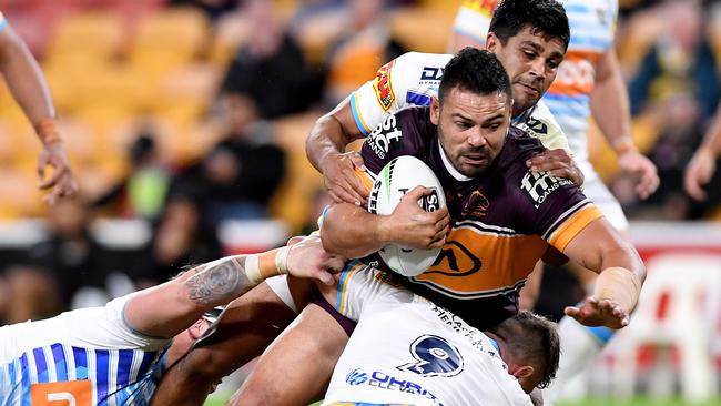 Ben Te'o as signed to plug a gap for the Broncos. Picture: Bradley Kanaris/Getty Images