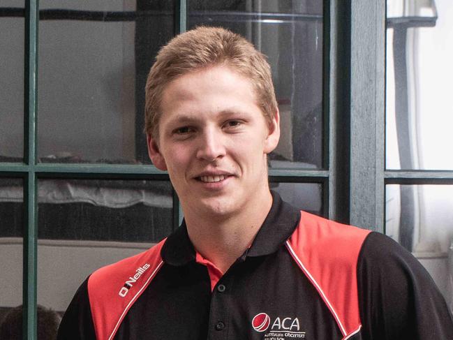 Cricket players Kurtis Patterson and Jack Edwards, poses for portrait at Kurtis's apartment in Goulburn st, Surry Hills On Friday 22/05/2020 (Daily Telegraph-Flavio Brancaleone)