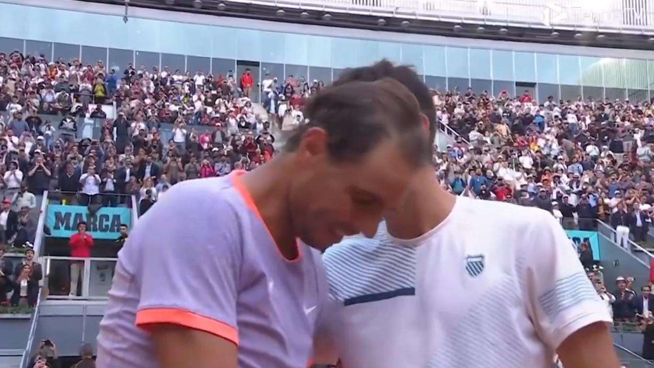 Pedro Cachin shot his shot. Photo: Twitter, TennisTV.