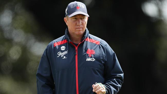 Cheika has been working with Roosters coach Trent Robinson. Picture: Getty