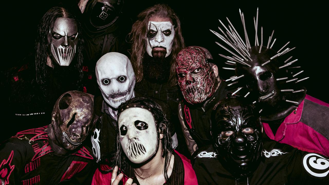 Wilson usually covers up in the band Slipknot. Picture: Anthony Scanga