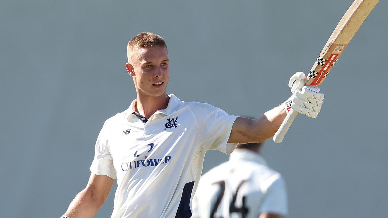 Campbell Kellaway made a century for Victoria at the WACA. (Photo by Paul Kane/Getty Images)