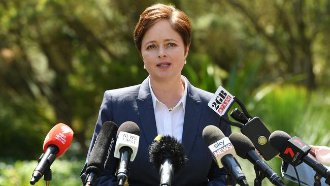 Tanya Davies says the proposed changes to laws for crimes which cause the death of an unborn child are not strong enough. Picture: AAP Image/Dean Lewins