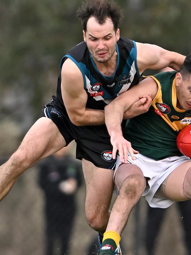 Matthew Gersh in action for Laurimar. Picture: Andy Brownbill