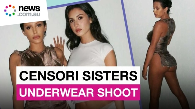 Bianca Censori’s underwear shoot with sister during wild Kanye West party