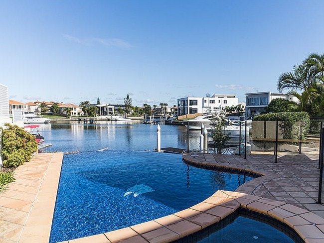 The property has an infinity pool. Picture: RealEstate.com.au