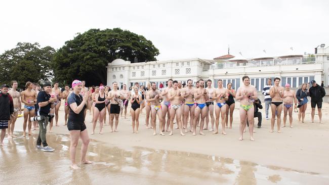 Hundreds turned out for the 32nd Balmoral Swim. Picture: NCA Newswire/ Monique Harmer