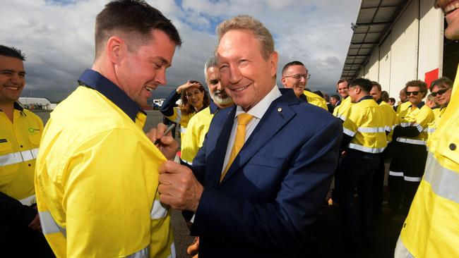 A number of key executives have left Andrew Forrest’s Fortescue in recent months. Picture: Sharron Smith