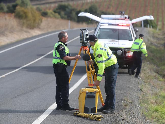 Scene of a double fatality crash on Brinktop Road between Penna and Richmond. Picture: Nikki Davis-Jones