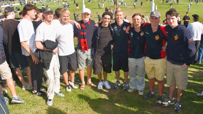 The Victorian Amateur Football Association (VAFA) William Buck Premier Men’s Grand Final Match — Old Brighton vs. Old Scotch — Friday, September 27, 2024: Ollie Fyfe and friends. Picture: Jack Colantuono