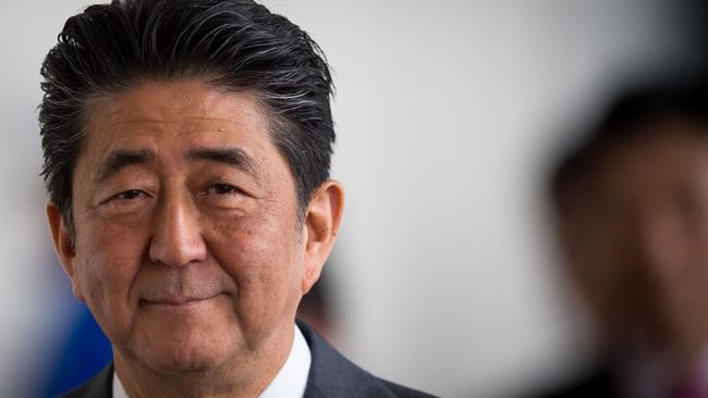 Former Japanese prime minister Shinzo Abe. Picture: AFP