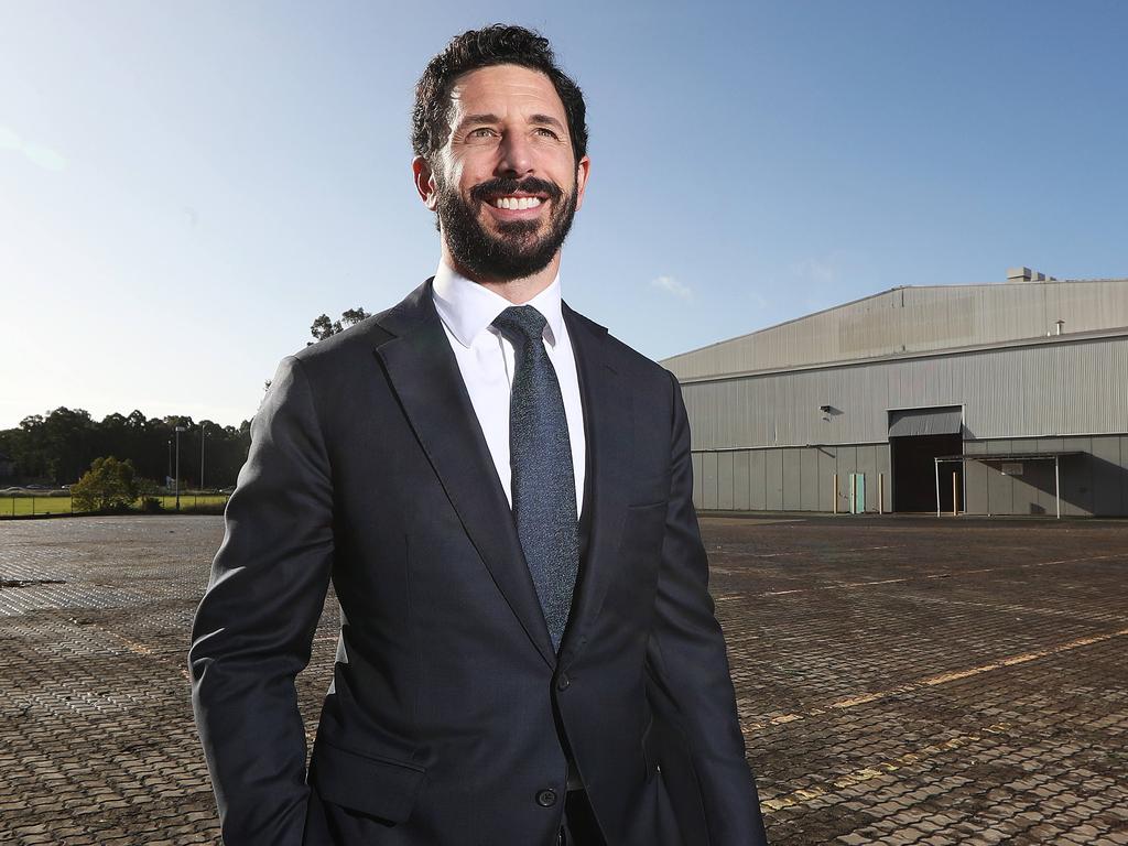 Pictured at the site of the new mega development at Holroyd is Australian Capital Equity CEO Ryan Stokes. Picture: Tim Hunter.