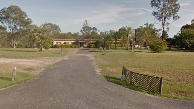 A Google Street View photograph of the Hilldrop Motel on the Gwydir Highway west of Grafton