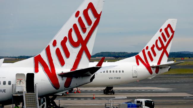 In an effort to improve on time performance, Virgin Australia is operating flights with no passengers to ensure crews are available to operate scheduled services. Picture: NCA NewsWire / Nicholas Eagar