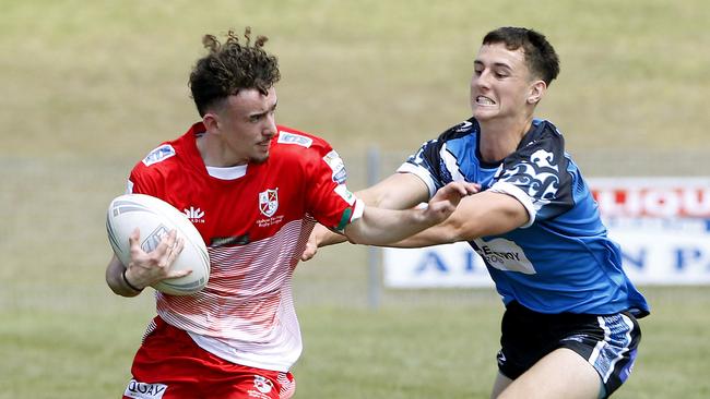 Mitchell Lind from Malta. Under 18 Boys Malta v Maori Harmony Nines Rugby League. Picture: John Appleyard