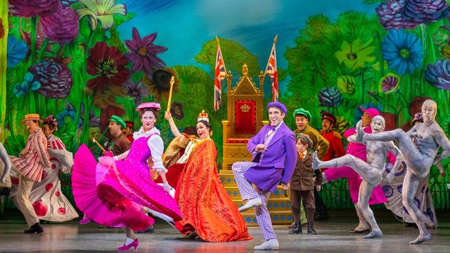 One of the many vibrant scenes from Mary Poppins the musical. Picture: Daniel Boud