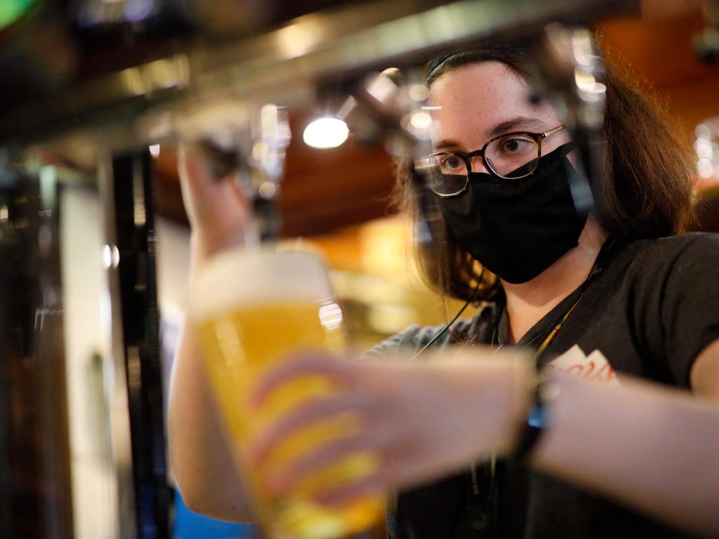 Brits will again be able to drink inside of the country’s pubs. Picture: AFP