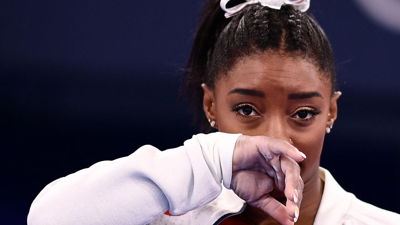 British gymnast Claudia Fragapane said she felt Biles’ pain and could ‘understand exactly how Simone was feeling’. Picture: Loic Venance/AFP