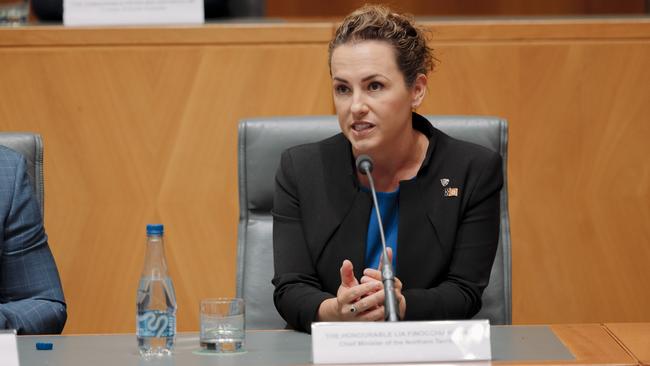 Chief Minister Lia Finocchiaro at National Cabinet in September. Picture: NewsWire / David Beach