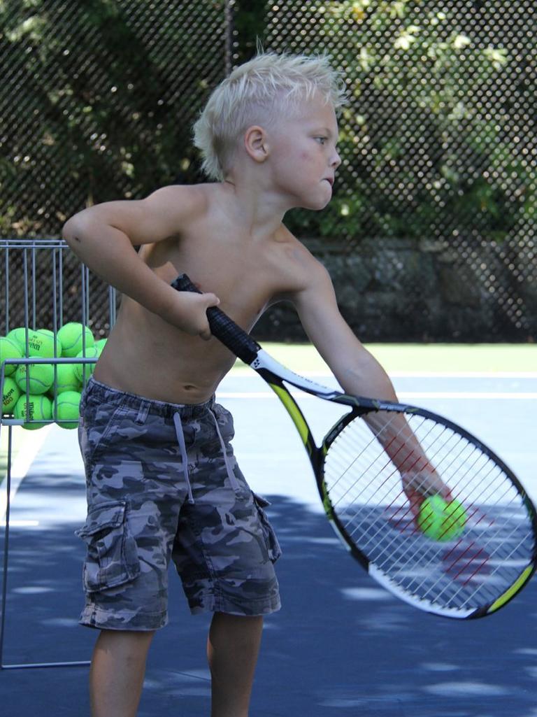 Cruz has been playing tennis since he was a tot. Picture: Instagram